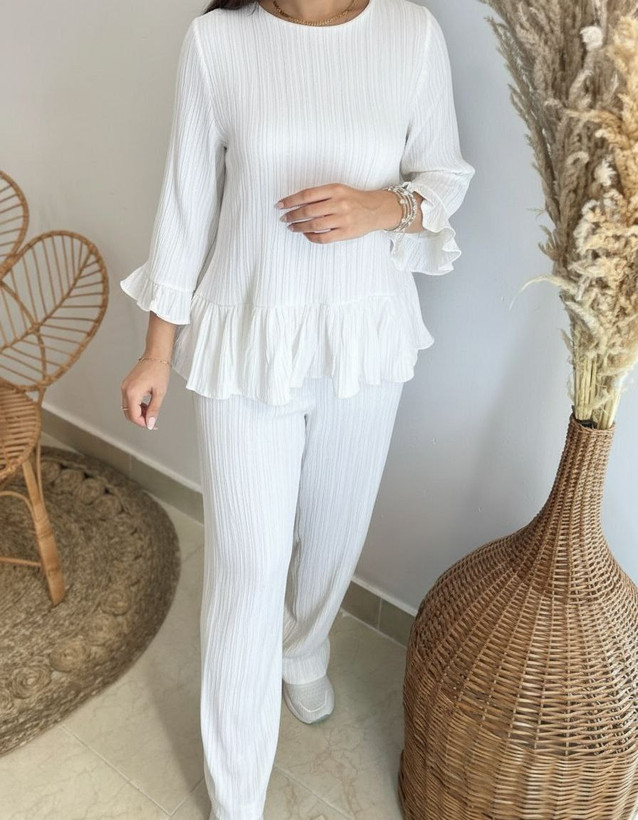 خرید آنلاین بلوز شلوار رزالین کد 99552