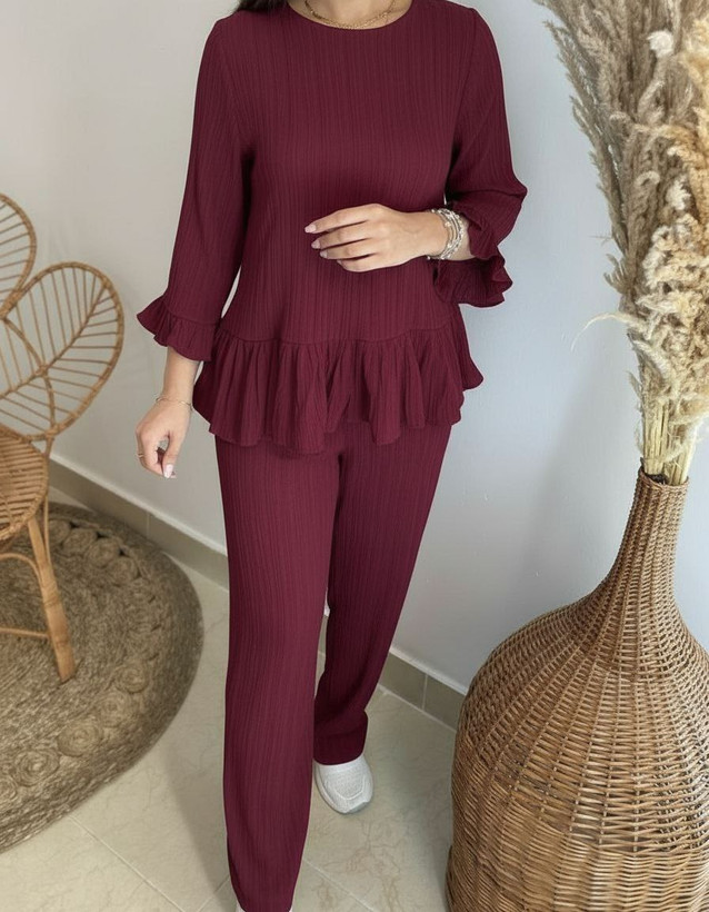 سفارش اینترنتی بلوز شلوار رزالین کد 99552