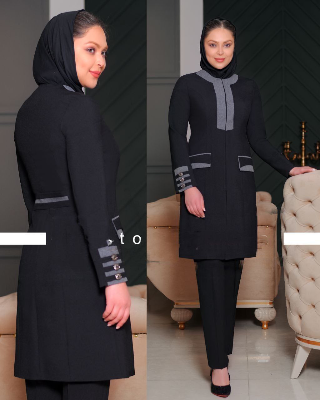 خرید مانتو شلوار آذربانو کد 99515