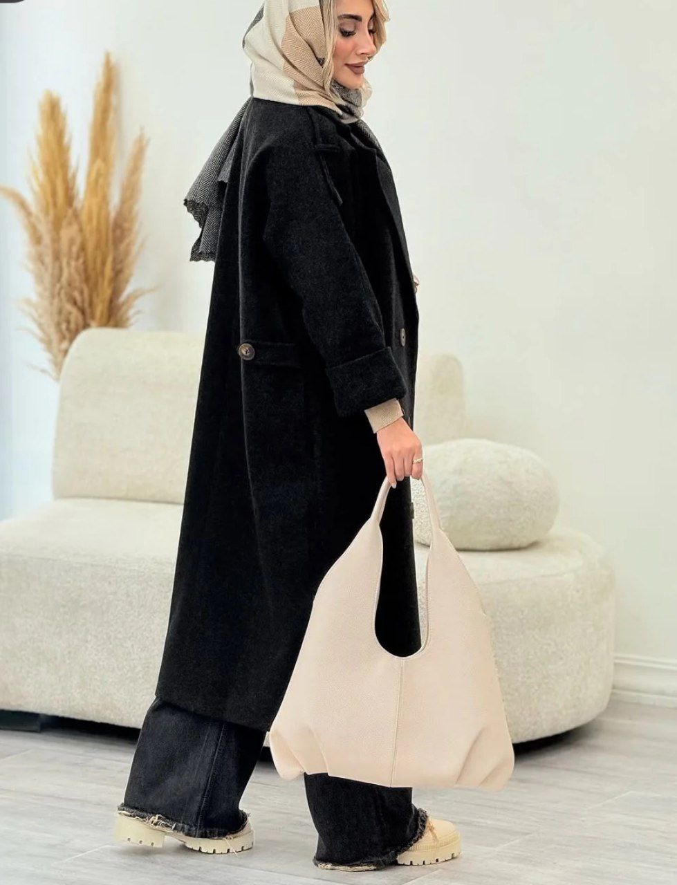 سفارش اینترنتی پالتو فوتر بلند کد 52668