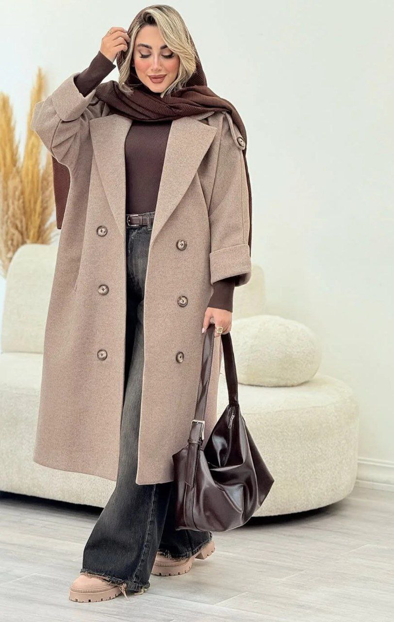 خرید اینترنتی پالتو فوتر بلند کد 52668