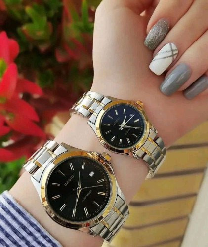 خرید ست ساعت زنانه و مردانه کاسیو بند استیل کد 369537