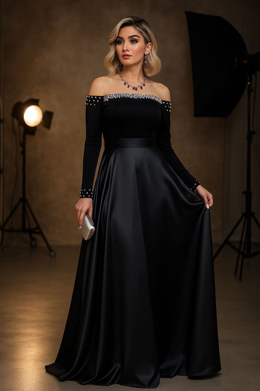 خرید اینترنتی لباس مجلسی مروارید کد 197