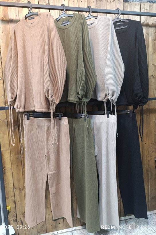 سفارش آنلاین بلوز شلوار بافت کیمونو کد ۴۳۹۰