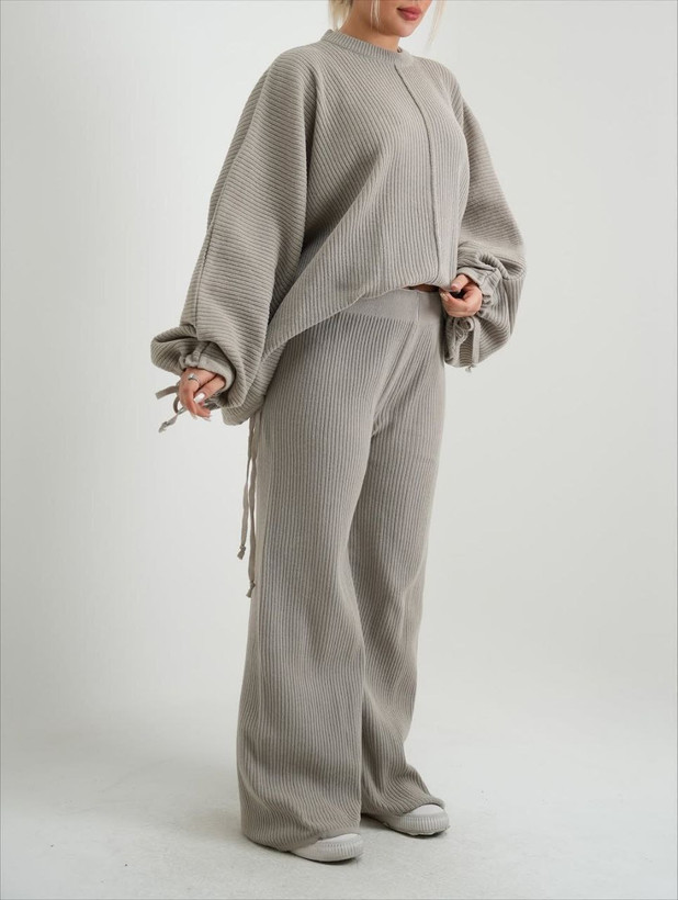 خرید آنلاین بلوز شلوار بافت کیمونو کد ۴۳۹۰