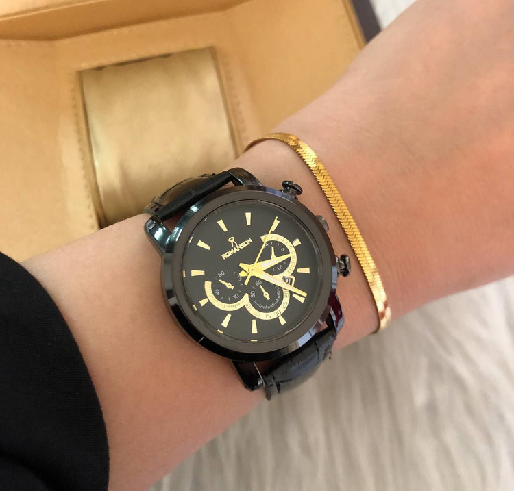 خرید آنلاین ساعت زنانه بند چرم مارک رومانسون کد 369110