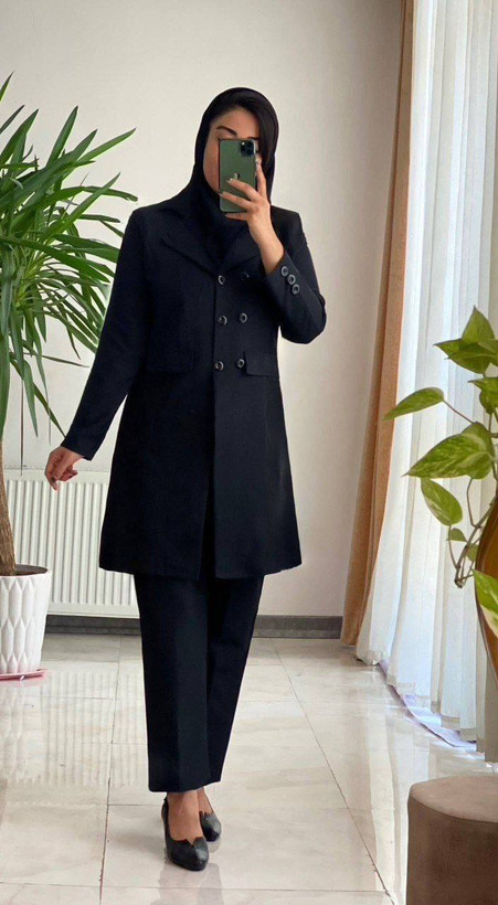 خرید اینترنتی مانتو شلوار اداری کد 9221