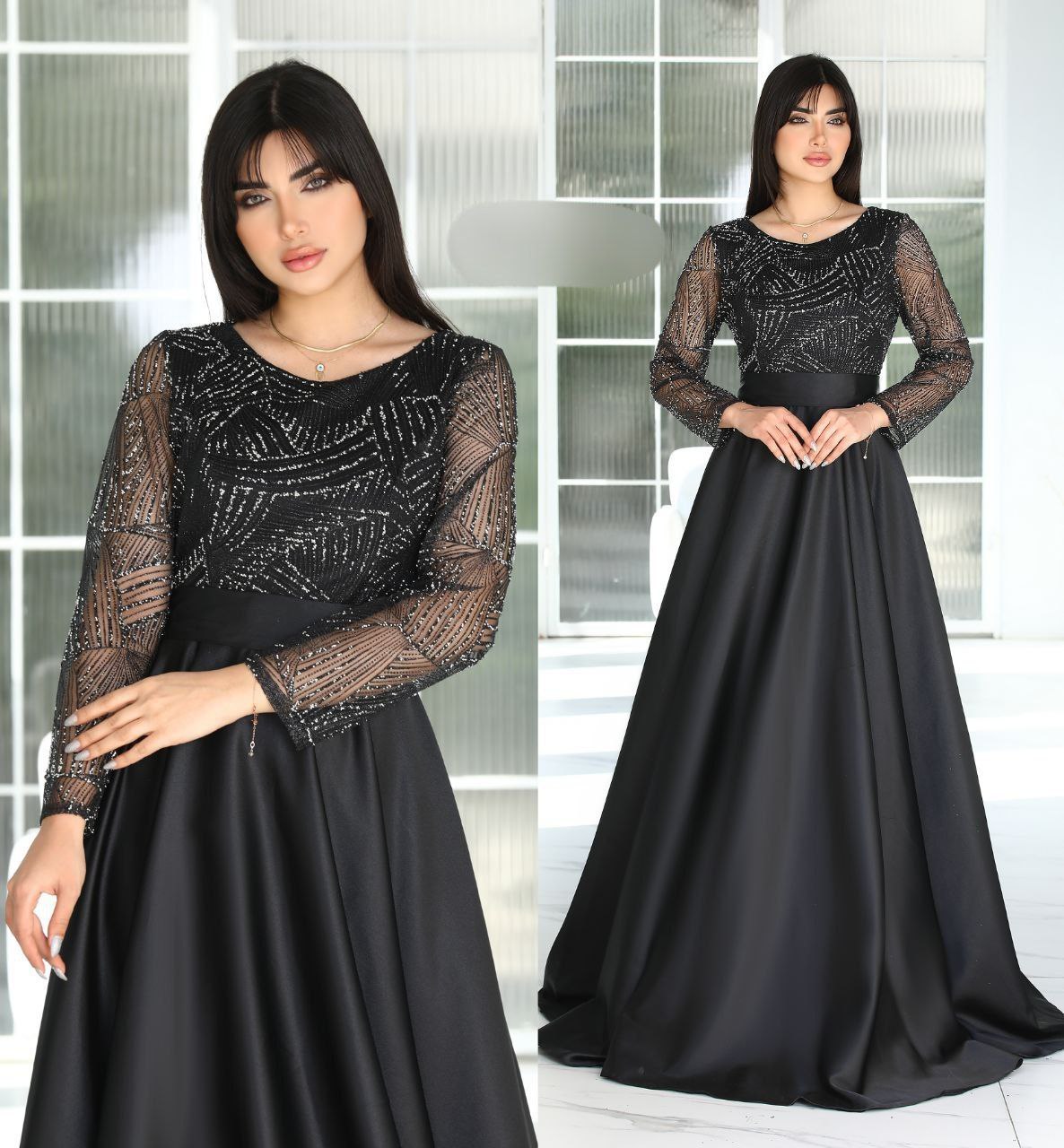 سفارش ماکسی بلند دنباله دار مدل السانا کد 4401