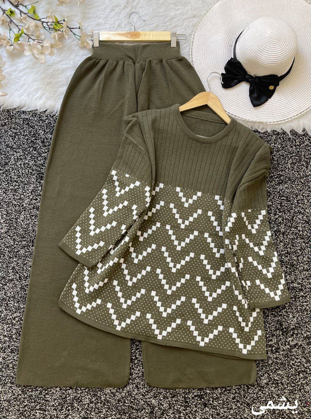 خرید اینترنتی ست بافت شطرنجی کد 95371