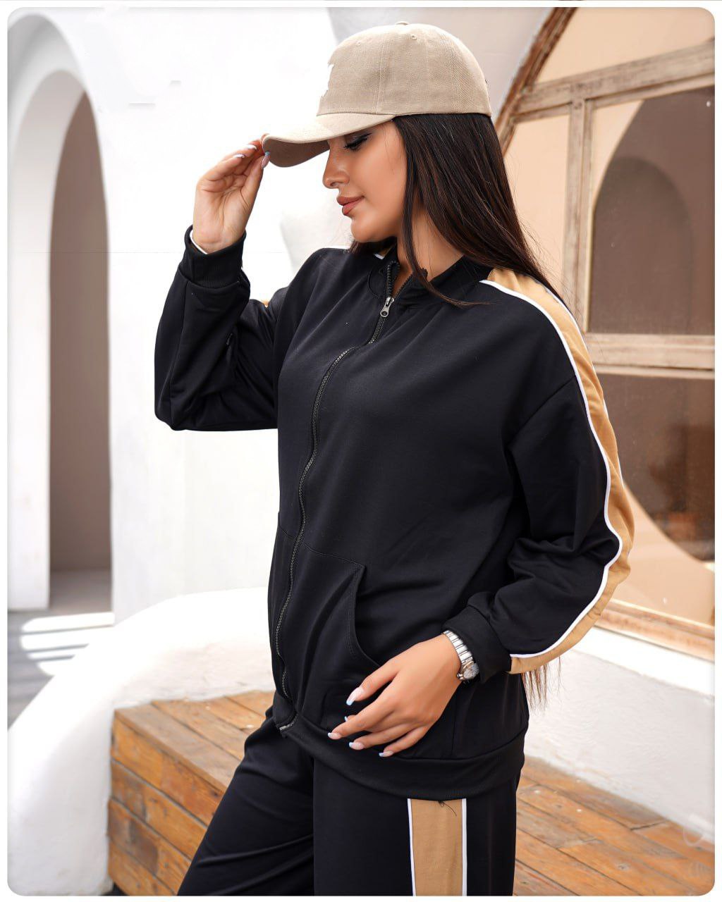 سفارش ست سویشرت شلوار بغل خط کد 95278