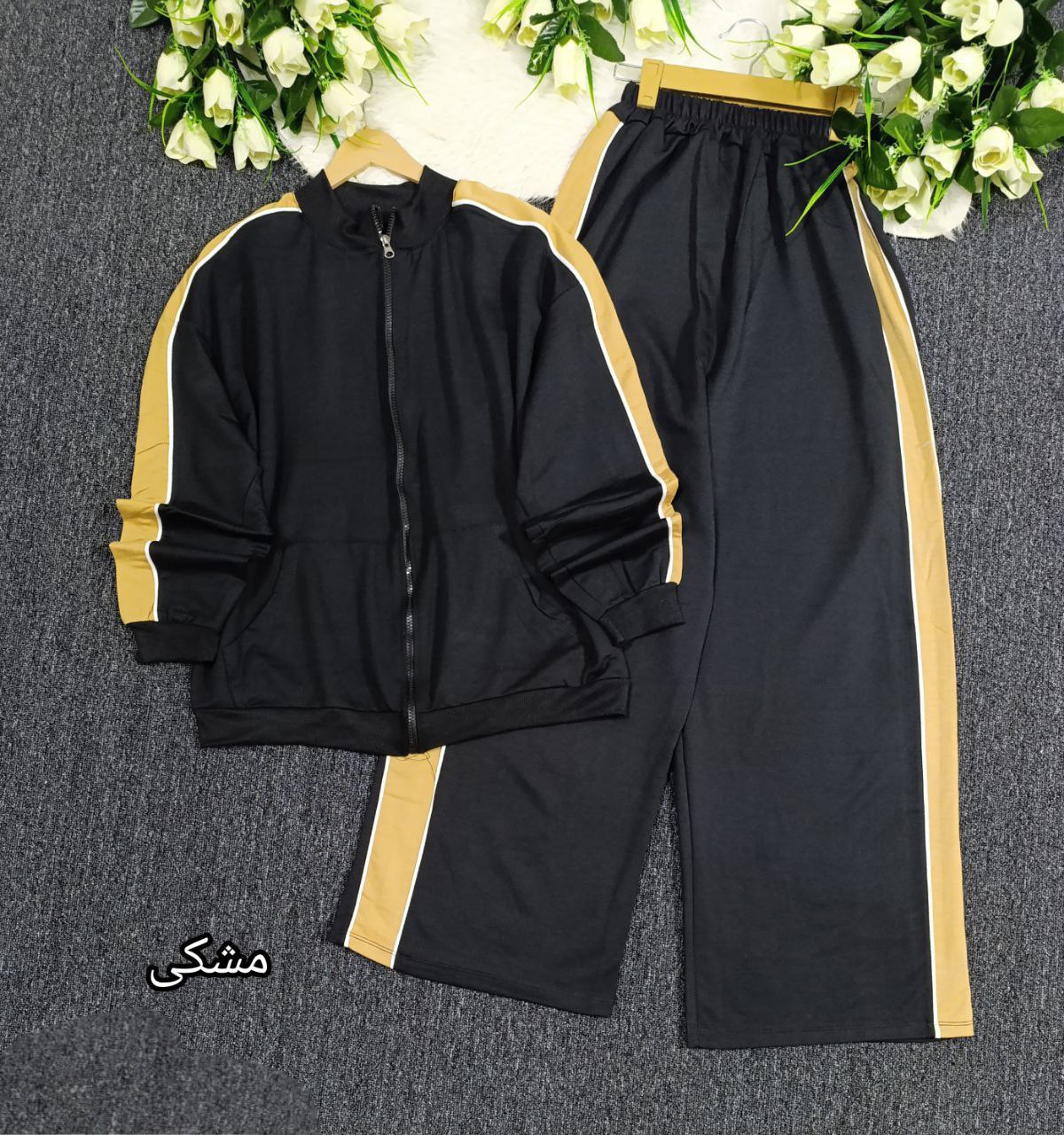 خرید آنلاین ست سویشرت شلوار بغل خط کد 95278