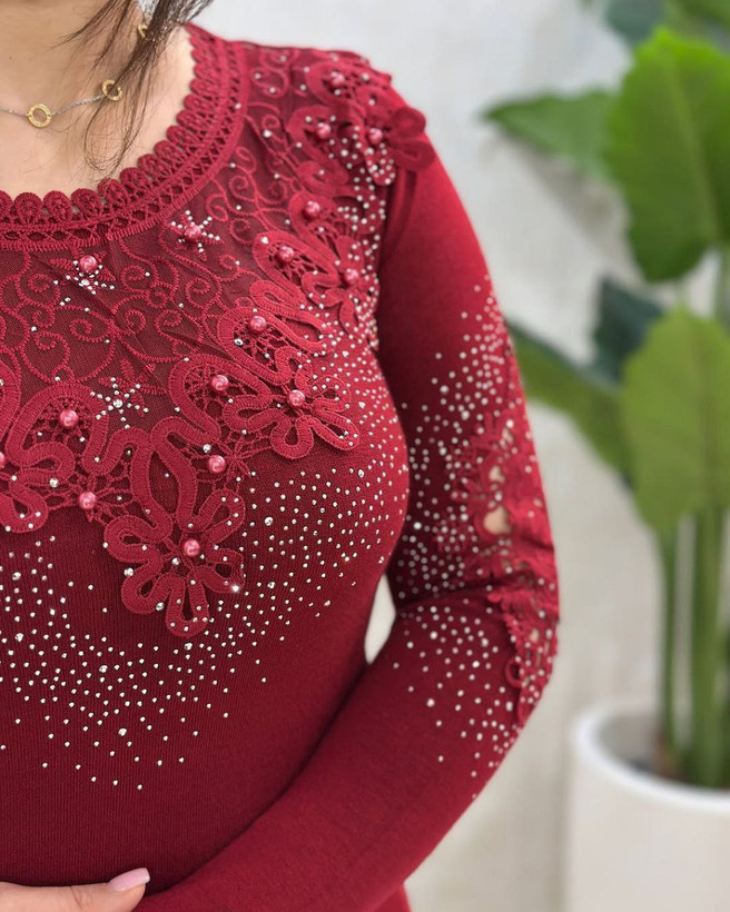 مشاهده قیمت و سفارش شومیز مجلسی بافت ریز کد 78405