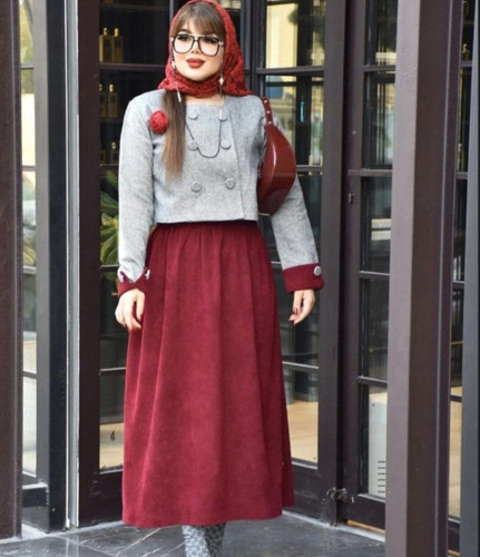 خرید اینترنتی ست کت دامن فوتر و سوییت کد 95645