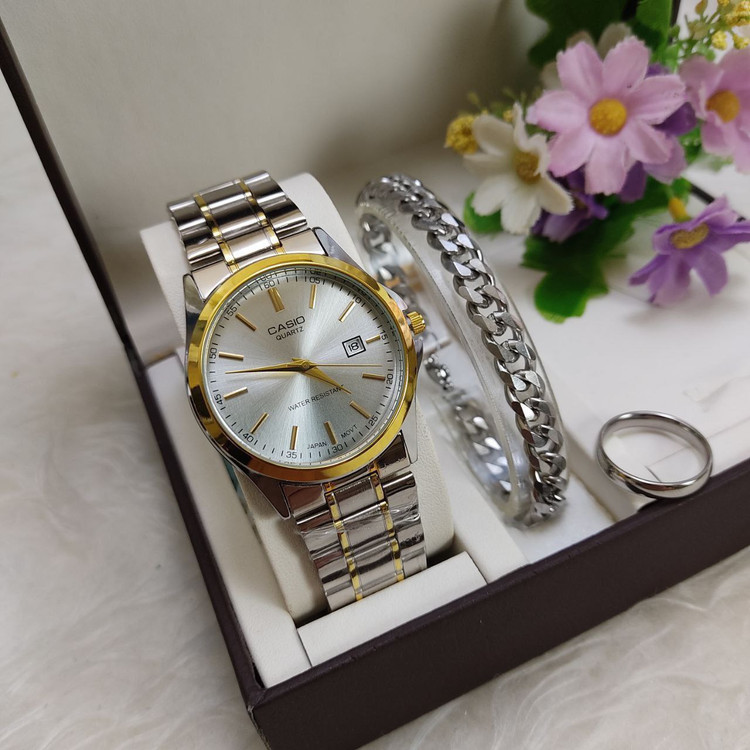 مشاهده قیمت ساعت مردانه کاسیو بند استیل کد 369559