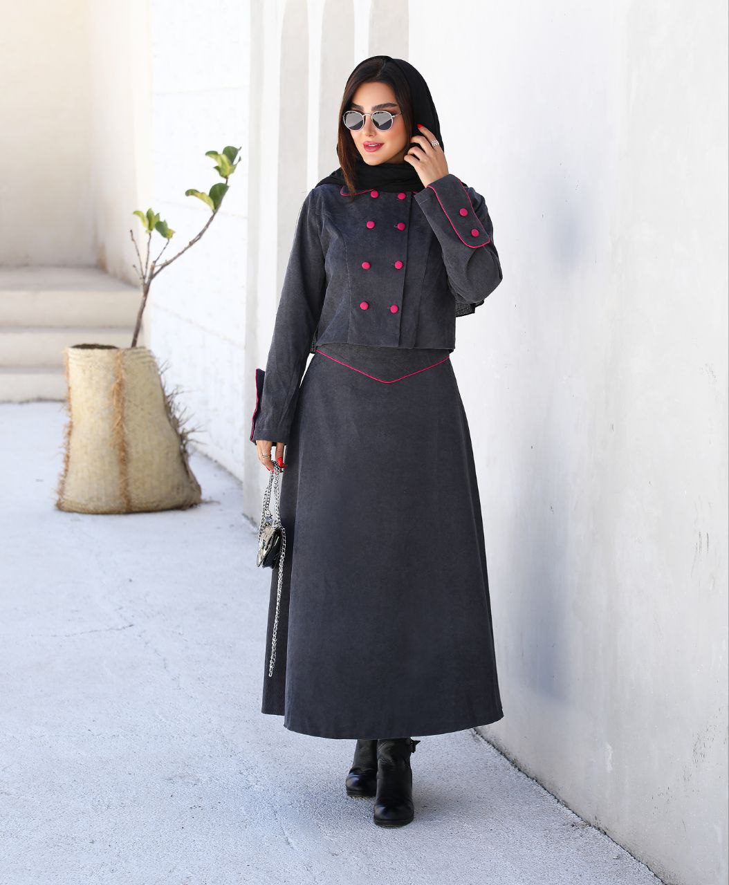 خرید آنلاین کت و دامن طرح سوزان کد 80153