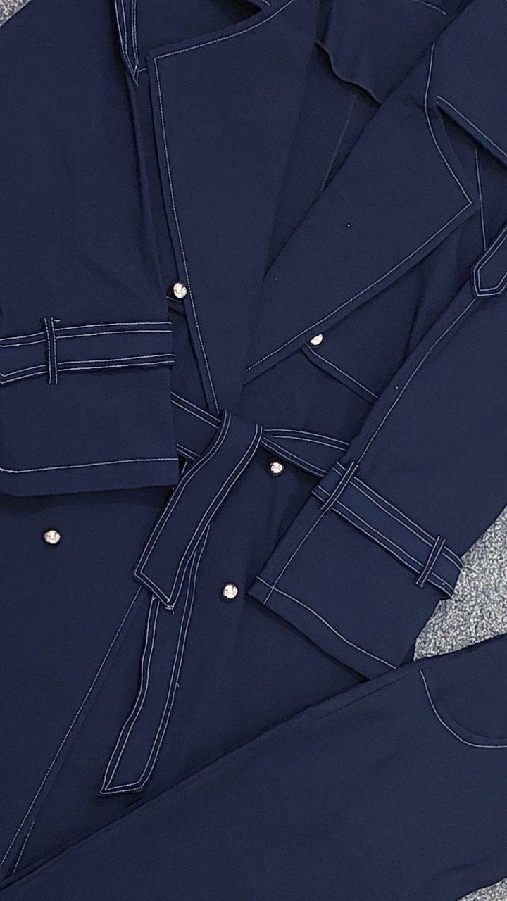 خرید اینترنتی کت کوتاه و شلوار طرح جین کد ۴۴۶۹