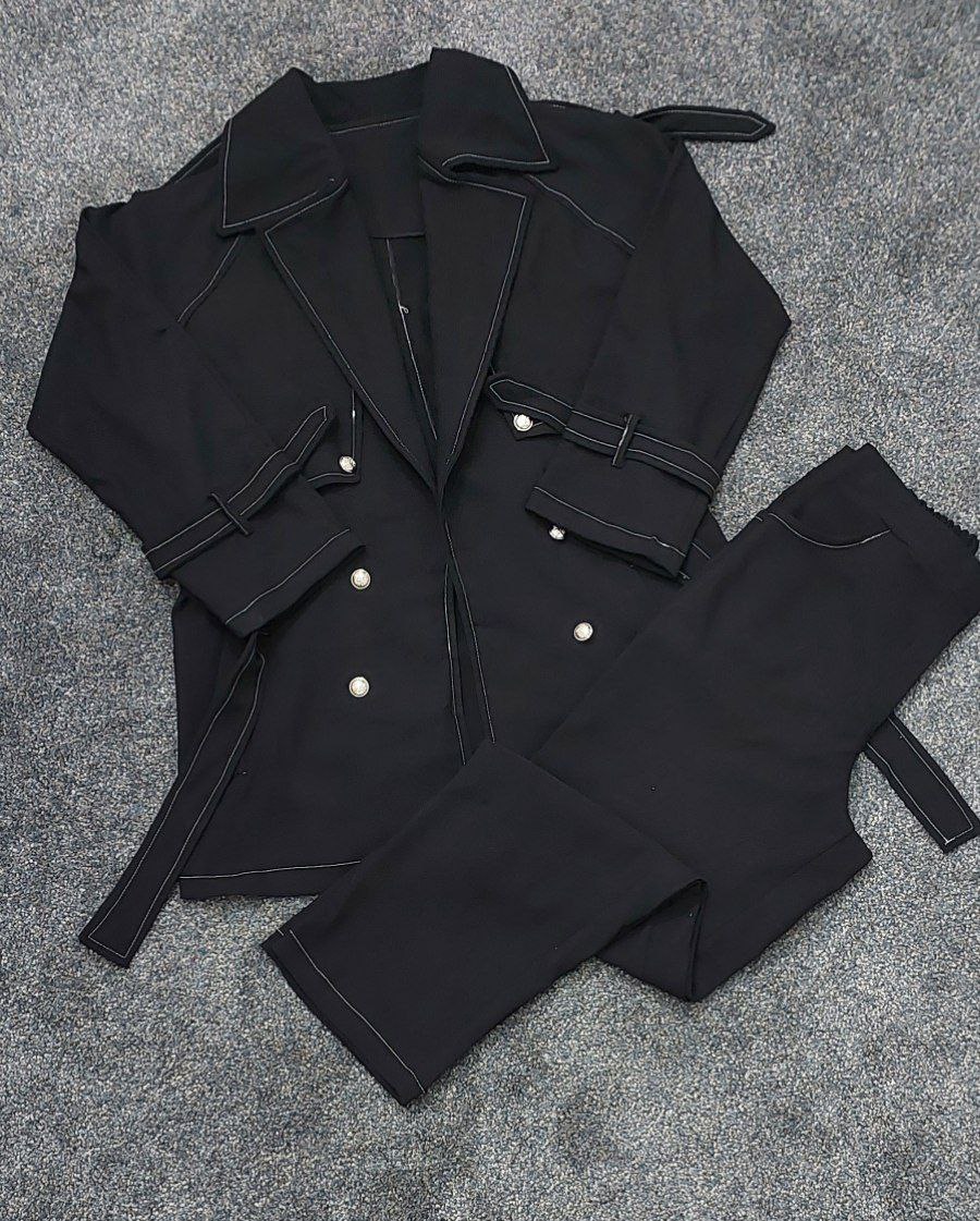 مشاهده قیمت کت کوتاه و شلوار طرح جین کد ۴۴۶۹