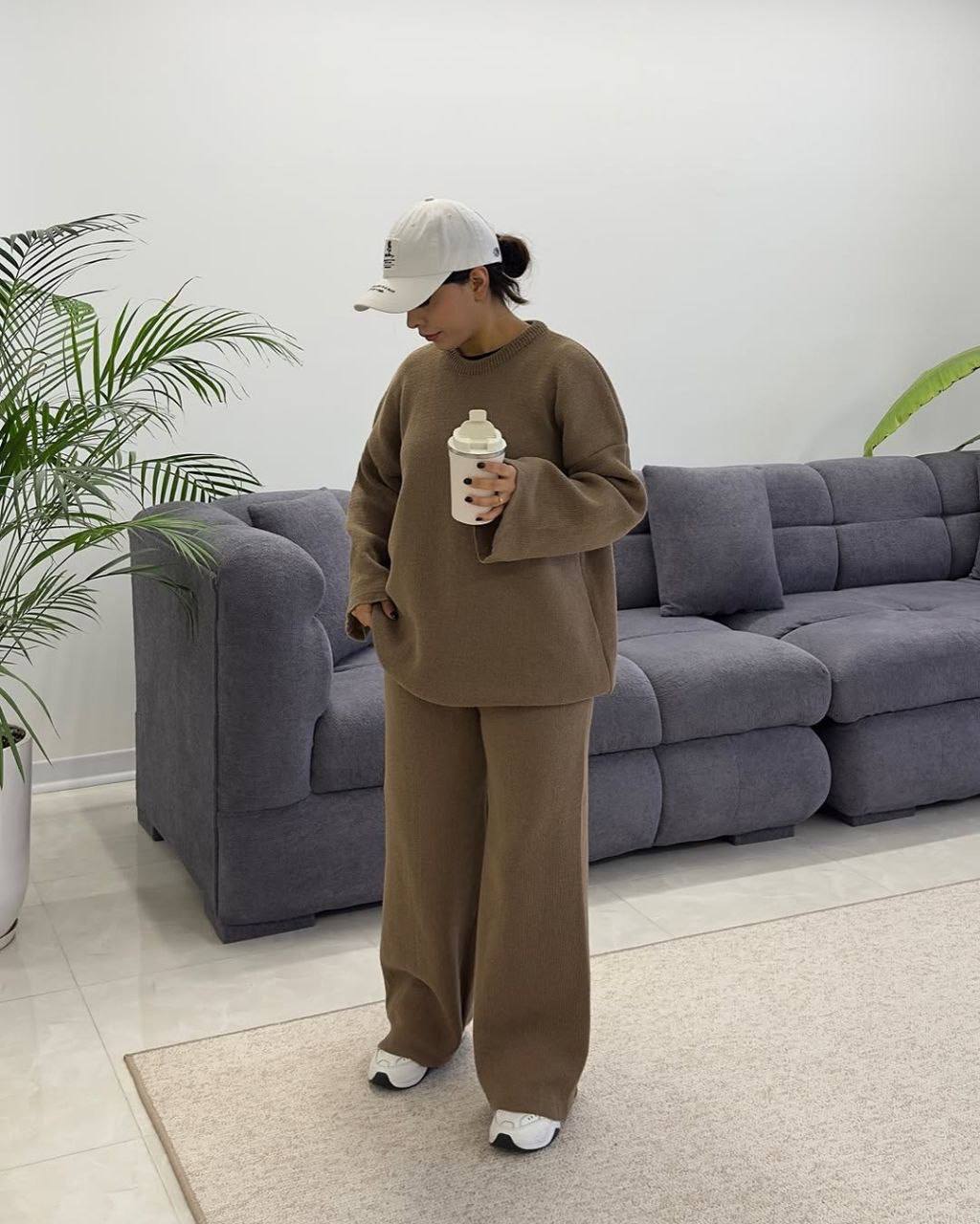 خرید ست پیراهن شلوار بافت کد 3407