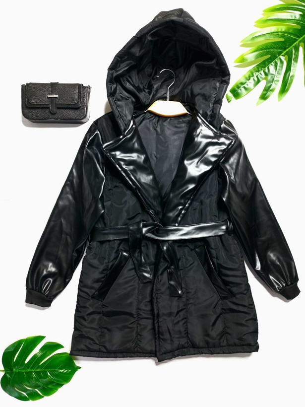 خرید آنلاین کاپشن آستین چرم اسرا کد 78950