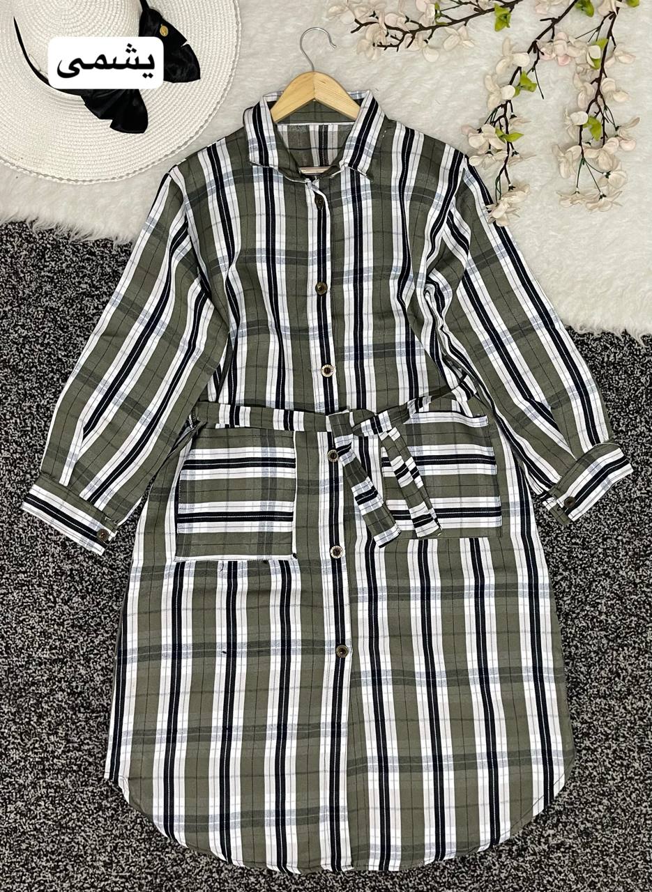 خرید اینترنتی کفتان پشمی جلو دکمه کد 95303