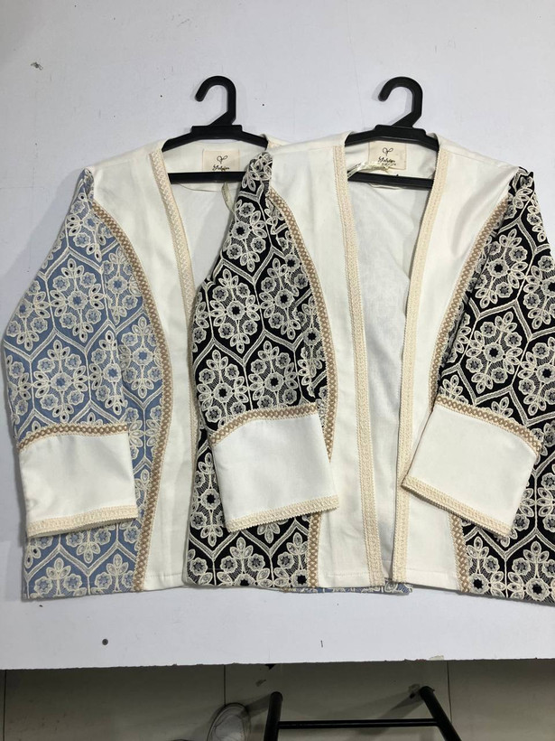 خرید آنلاین مانتو گلدوزی شده رویا کد 75634