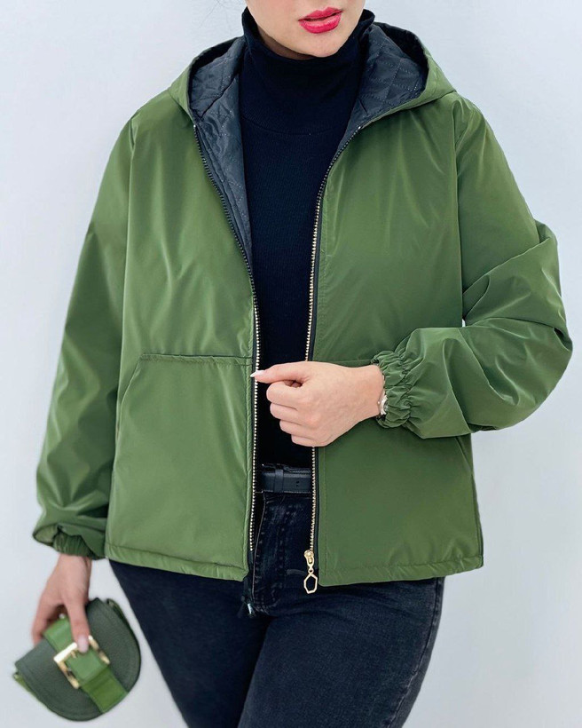 خرید آنلاین کاپشن سیلیکونی دوجیب آستردار کد 96127