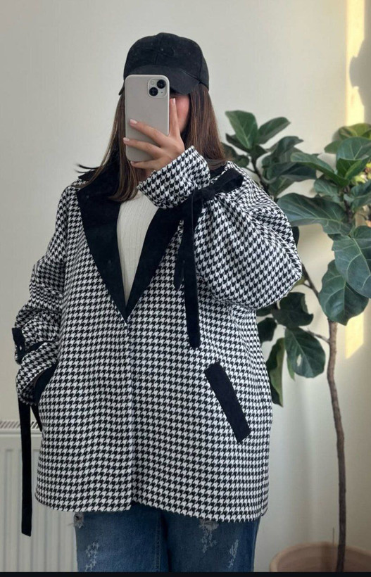 خرید اینترنتی مانتو پاییزی شکلات کد 95685