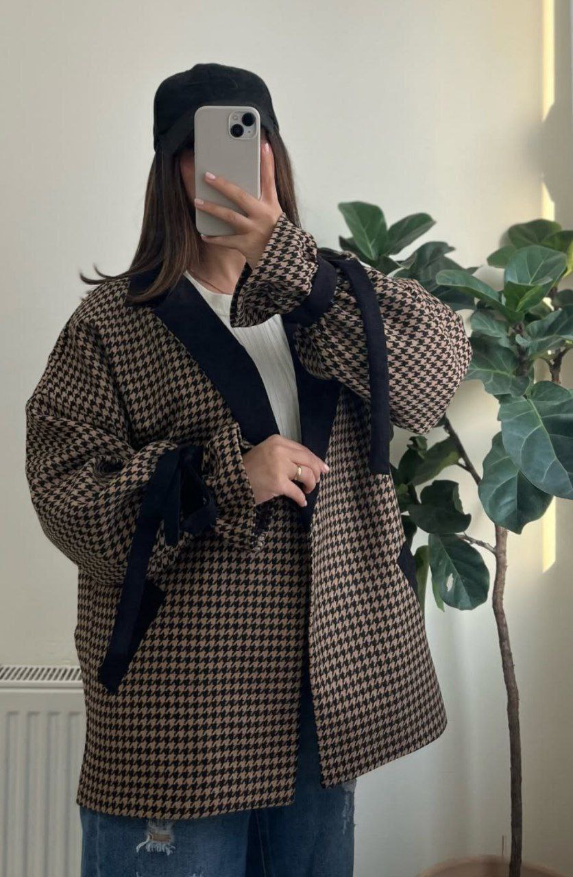 خرید مانتو پاییزی شکلات کد 95685