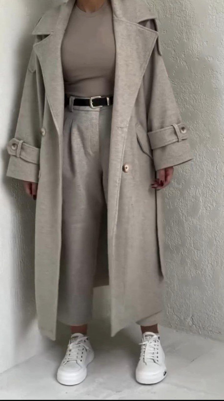 سفارش اینترنتی ست پالتو و شلوار فوتر کد 37253