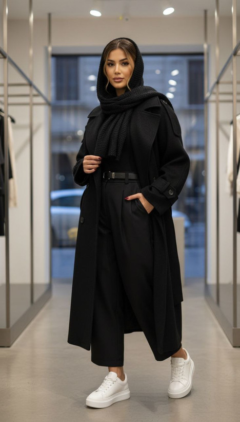 خرید و سفارش اینترنتی ست پالتو و شلوار فوتر کد 37253