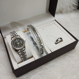 سفارش ست ساعت دستبند و حلقه زنانه رولکس کد 369333