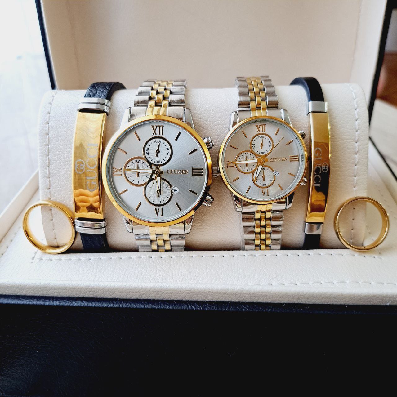 خرید اینترنتی و آنلاین ست ساعت زنانه و مردانه مارک سیتیزن کد 369100