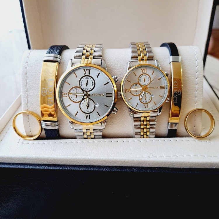 خرید اینترنتی و آنلاین ست ساعت زنانه و مردانه مارک سیتیزن کد 369100