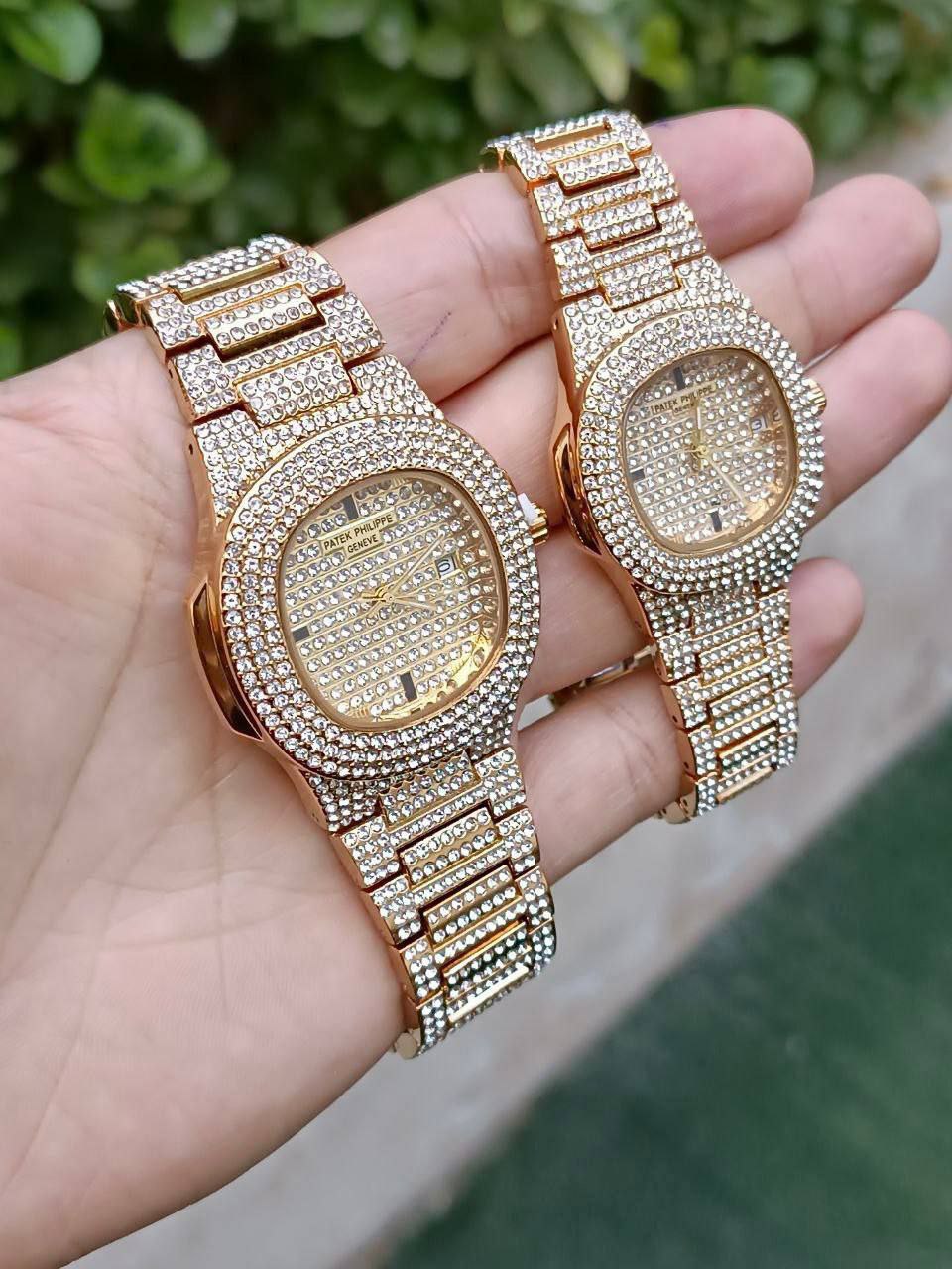 مشاهده قیمت ست ساعت فول نگین پتک فیلیپ کد 369520