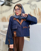 خرید آنلاین کت جین نیلا کد 99917