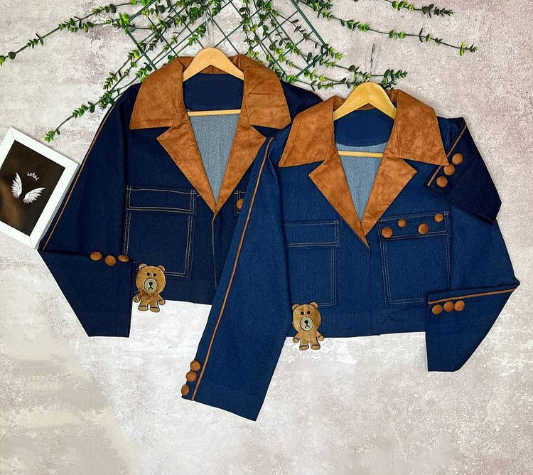 خرید و سفارش کت جین نیلا کد 99917