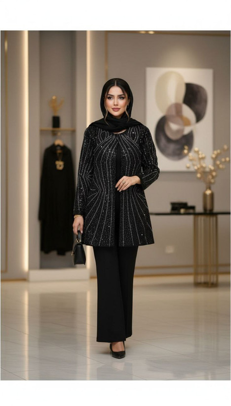 سفارش مانتو مجلسی الماس کد 37264