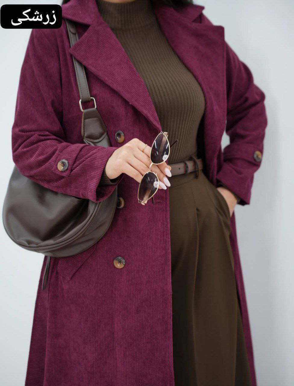 مشاهده قیمت و سفارش مانتو پاییزه ساناز کد 908654