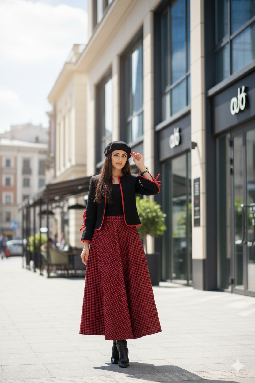 خرید اینترنتی کت و دامن پیردوپل کد 8667