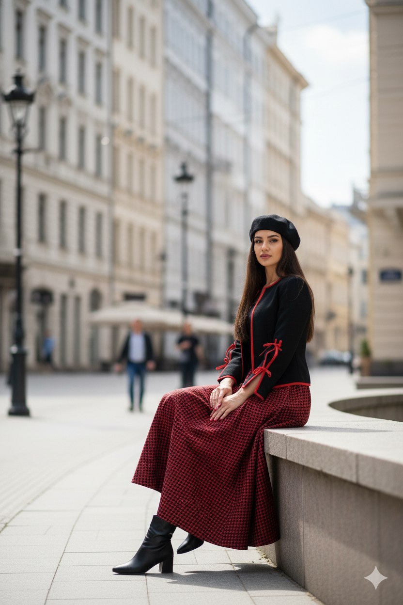 مشاهده قیمت و خرید اینترنتی کت و دامن پیردوپل کد 8667