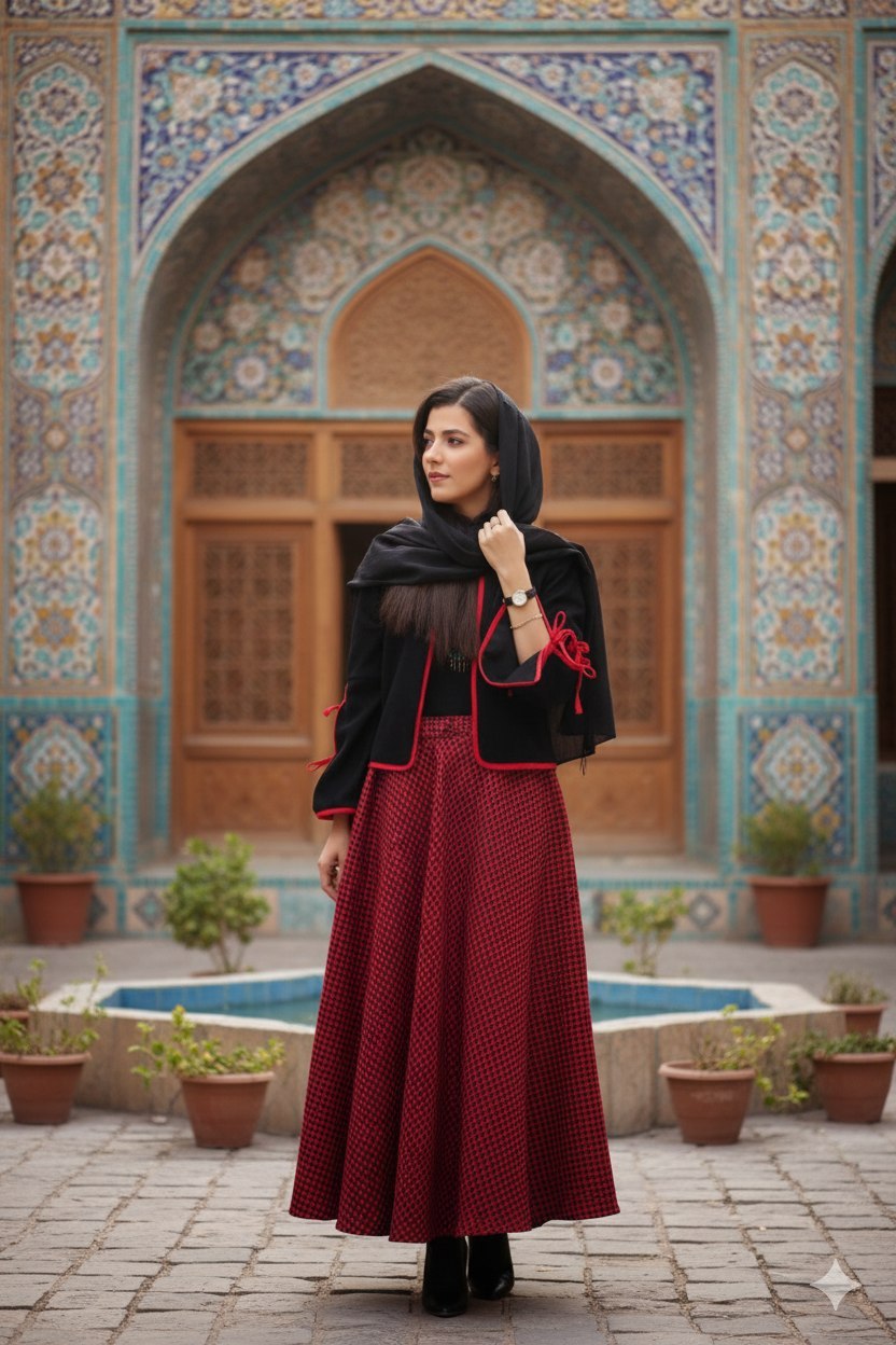 سفارش اینترنتی و آنلاین کت و دامن پیردوپل کد 8667