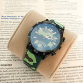 خرید اینترنتی ساعت ارتشی بند ژله ای سایز بزرگ کد 369131