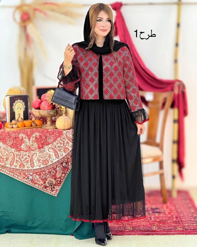 خرید اینترنتی و آنلاین ست دو تیکه یلدایی ماهرخ کد 8089