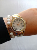 سفارش ساعت زنانه بند استیل طلایی مارک بلدا کد 369237