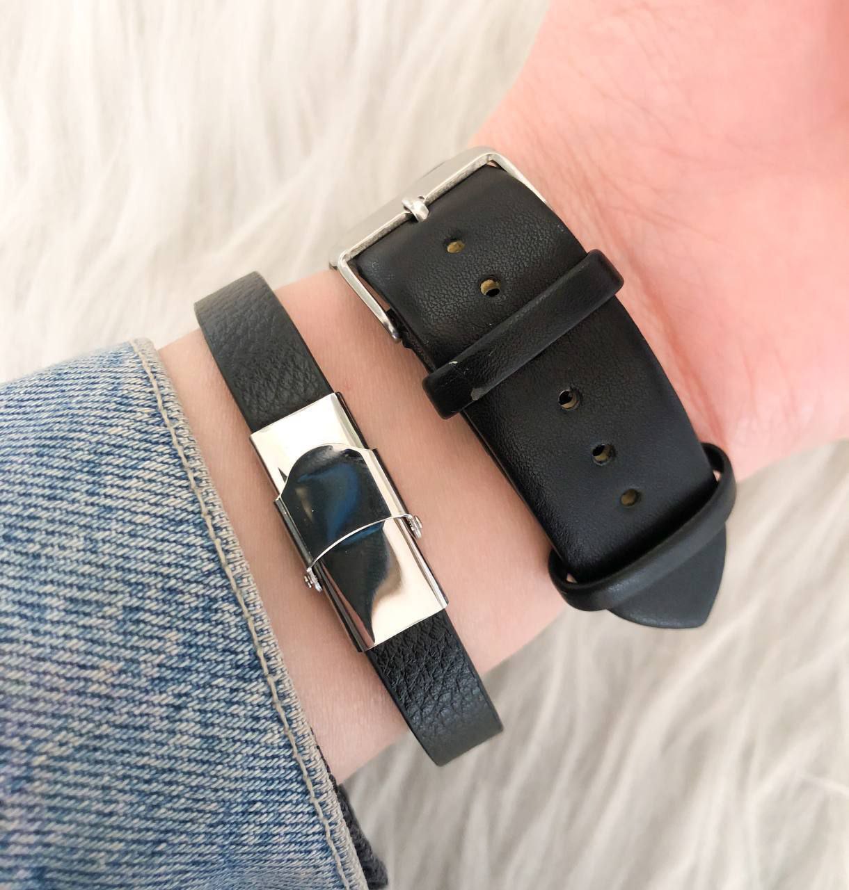 مشاهده قیمت ست ساعت و دستبند مردانه بند چرم کد 369126