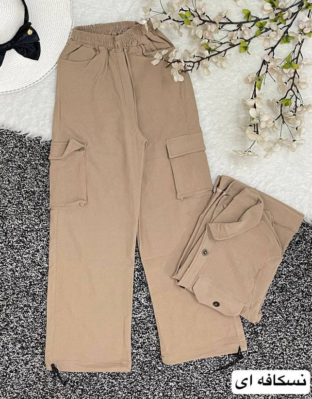 سفارش آنلاین و اینترنتی ست مانتو شلوار کارگو کد 97640