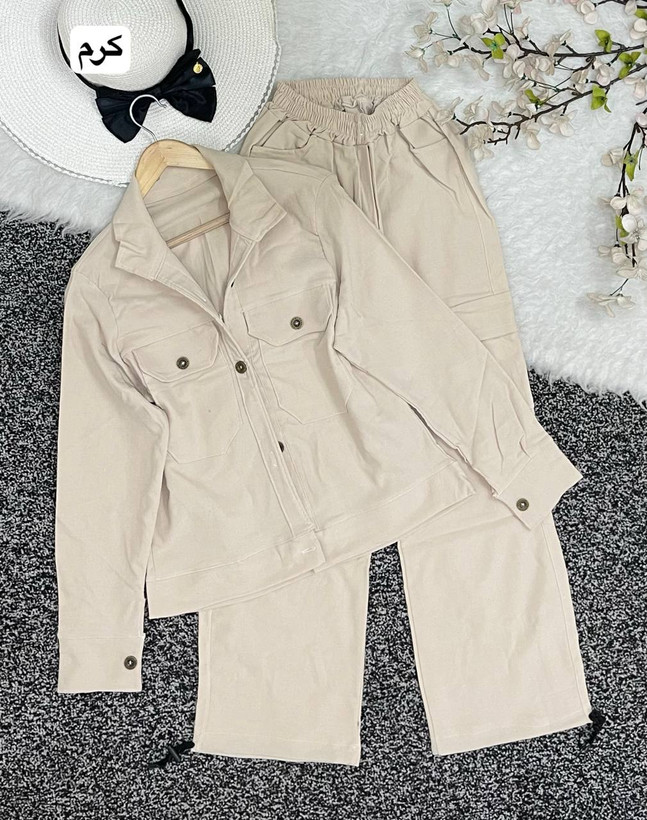 سفارش و خرید اینترنتی ست مانتو شلوار کارگو کد 97640