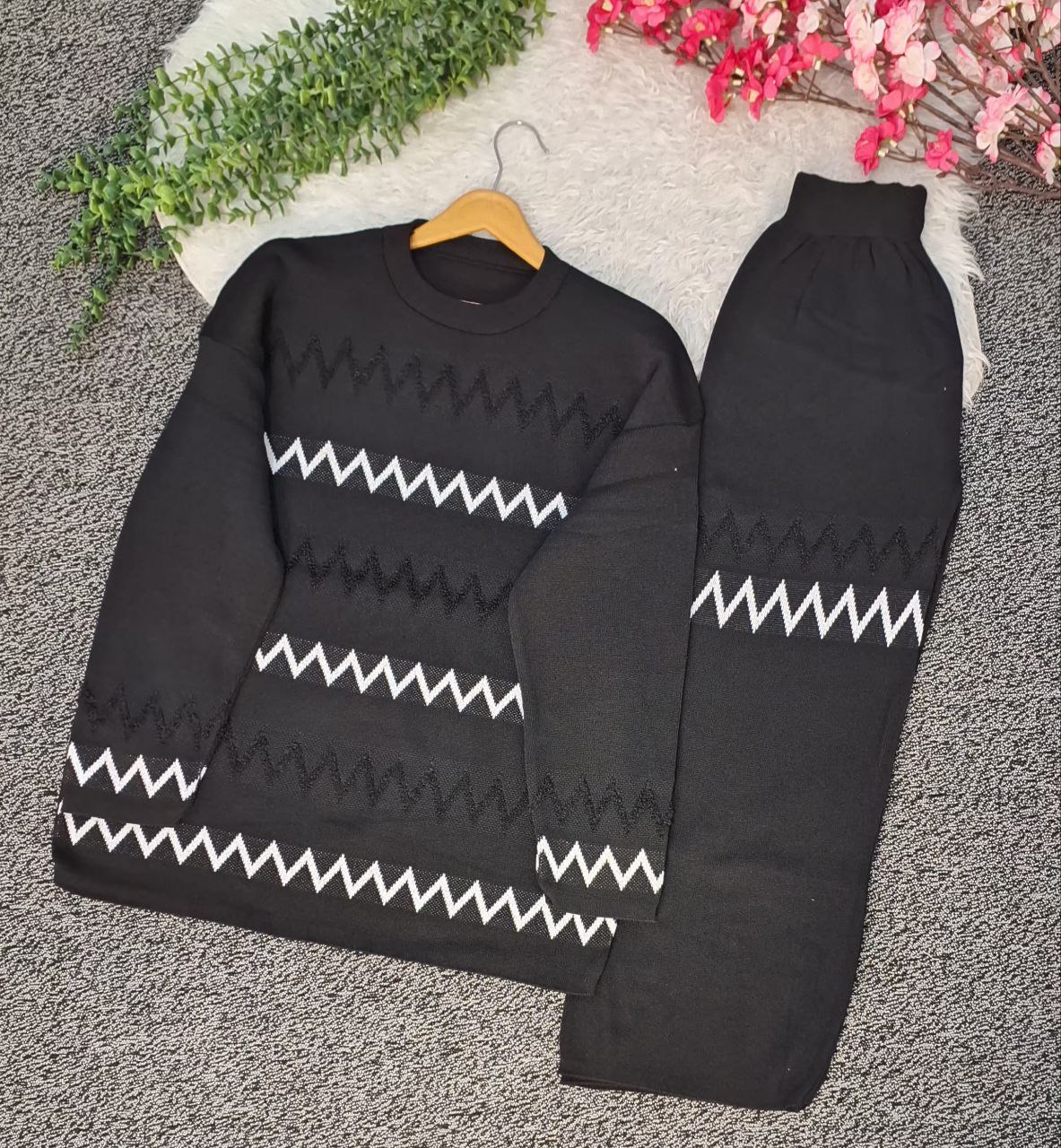 مشاهده قیمت و خرید اینترنتی ست بافت زیگزاگی کد 2480