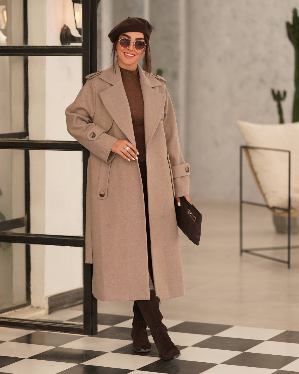 سفارش پالتو فوتر بلند نیهان کد 52711