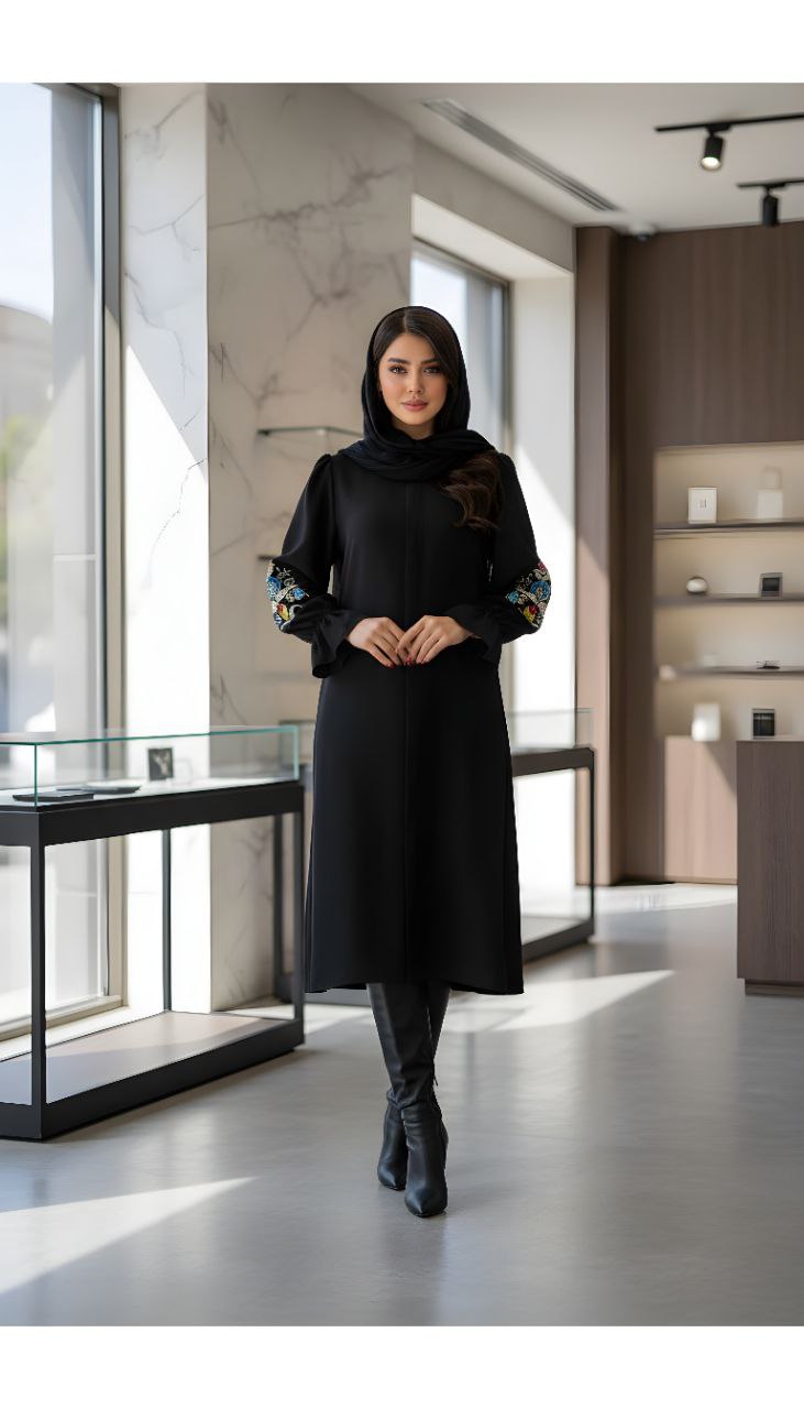 سفارش مانتو گلدوزی شده کایلین کد 37268